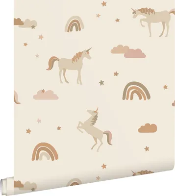 Zdjęcie produktu dla ESTAhome Tapeta jednorożce beżowymIterakota 50 x 900 cm