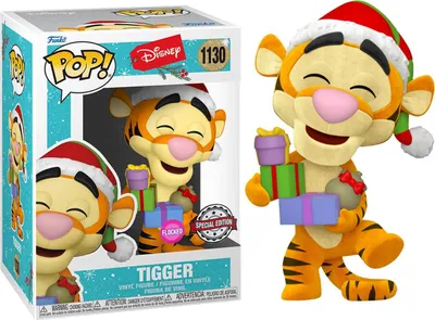 Zdjęcie produktu dla Funko Pop! Disney Tigger Flocked Holiday Exclusive - Figurka Winylowa