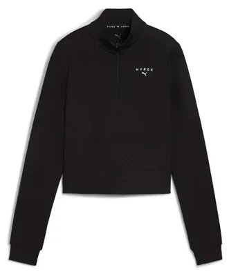 Produktbild von Puma W PUMA x HYROX CLOUDSPUN 1/4 ZIP - schwarz, Größe:XS