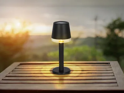 Produktbild von GLOBO 36632 Solarleuchte Kunststoff schwarz matt, LED