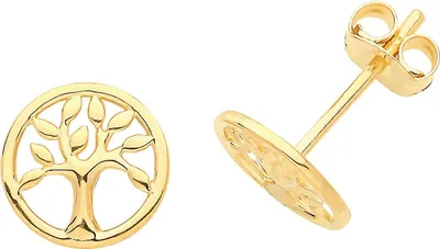 Produktbild von Edle 9 Karat (375) Gold Damen - Paar Ohrstecker - 7mm*7mm; TRS26679