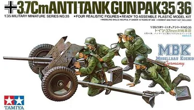 Image de Tamiya 1:35 WWII Dt. 3,7cm PAK 35/36 Panzerabwehrkanone