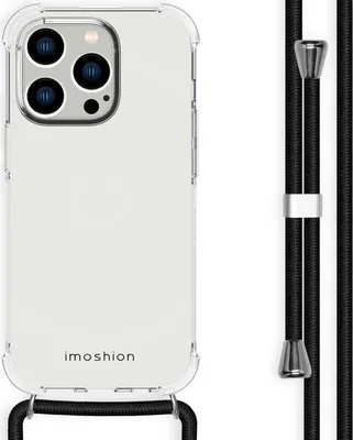 Zdjęcie produktu dla imoshion Przezroczyste etui z paskiem na Apple iPhone 14 Pro – czarne