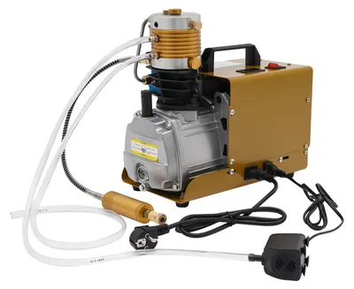Image de Compresseur d'air haute pression PCP portable - 1800 W - Pression maximale : 30 MPa - Débit d'air : 100 litres - 220 V/50 Hz - Orange