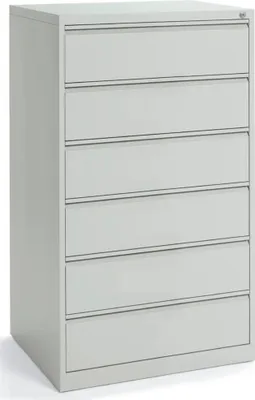 Produktbild von Karteikartenschrank 6Schübe 3bahnig 760x1320x620mm l.gr