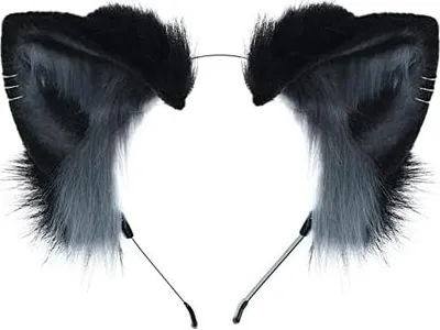 Produktbild von Dodheah Katzenohren Haarreif Fuchs Wolf ohren Stirnband Hundeohren Haarband Weihnachts Geweih Haarschmuck Halloween Cosplay