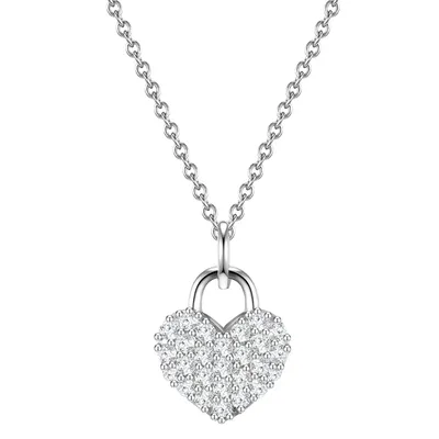 Produktbild von Glanzstücke München Halskette Herz Sterling Silber Zirkonia 40,0 cm Basiskette + 5,0 cm Verlängerung 50080527