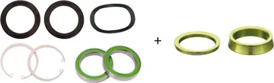 Obrázok produktu pre Ložiskové plášte FSA pre BB30A Cannondale 30 mm kľukovú os EL214 zelená