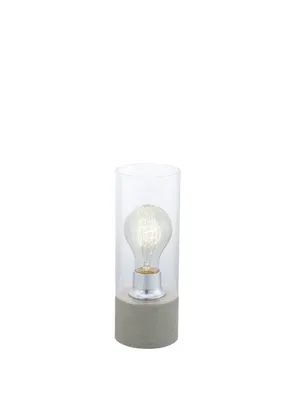 Produktbild von EGLO Torvisco 1, Grau, Transparent, Glas, Stahl, Schlafzimmer, Wohnzimmer, IP20, II, ENEC