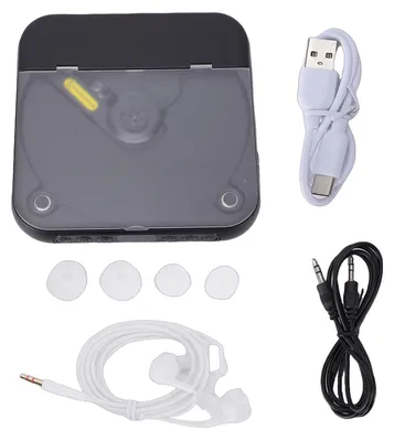 Immagine prodotto di Lettore CD portatile con due altoparlanti stereo, Bluetooth 5.3, cuffie ricaricabili, display LCD, adatto per l'uso in casa, in auto e all'aperto, supporta connessioni AUX e USB