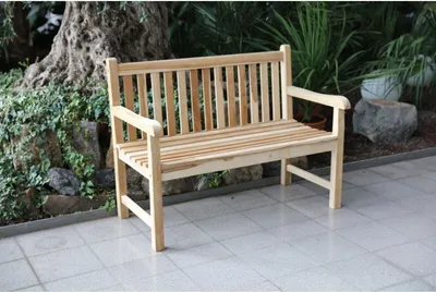 Produktbild von Gartenbank 2-Sitzer Java Sitzbank Holzbank Parkbank Gartenmöbel Teakholz Bank