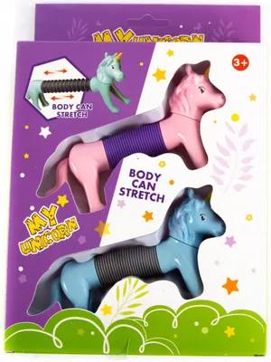Zdjęcie produktu dla Ruchoma Figurka Jednorożec Pop Tube Sensoryczna
