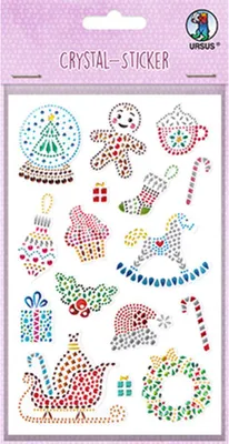 Produktbild von URSUS Crystal-Sticker Christmas Time