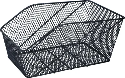 Produktbild von Dunlop Fahrradkorb 13 Liter - Fahrrad Hinten - inkl. Tyraps-Befestigung ohne Werkzeug - Metall - Schwarz