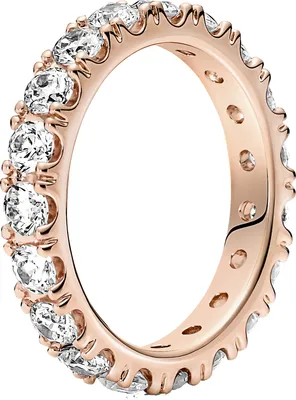 Produktbild von Pandora Ring 180050C01 Sparkling Row Eternity 14k Rose gold-plated clear cubic zirconia 18