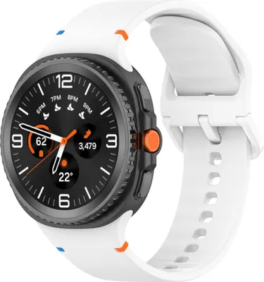 Produktbild von Armband für Galaxy Watch 8 / 8 Classic, Bizon Strap Watch Silicone G, Weiß