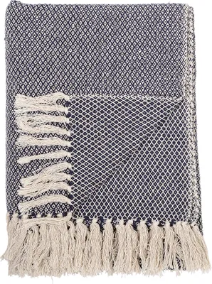Obrázok produktu pre Bloomingville Barry Throw, modrá