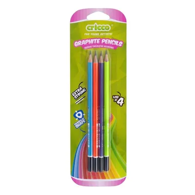 Zdjęcie produktu dla Ołówek trójkątny neonowy hbv4 szt Blister