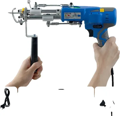 Produktbild von Tufting Gun, leistungsstarker bürstenloser Motor, einstellbare Geschwindigkeit 1000-6000 U/min, EU -Stecker