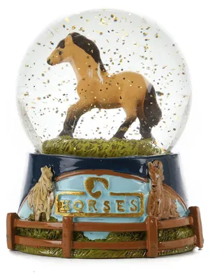 Produktbild von Toi-Toys - Schneekugel - Pferd Dekoration Weihnachten Schnee braun/schwarz