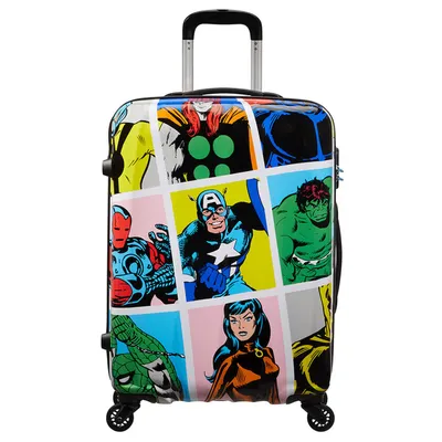 Produktbild von American Tourister Marvel Legends Spinner 65 / 24 Alfatwist Trolley Marvel Pop Art