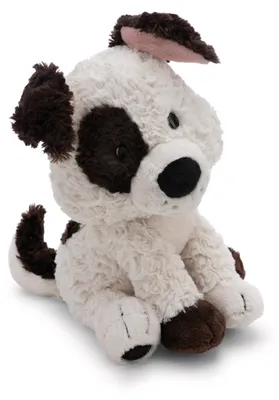 Produktbild von Nici Kuscheltier Hund weiß/braun sitzend 25 cm Stoffhund