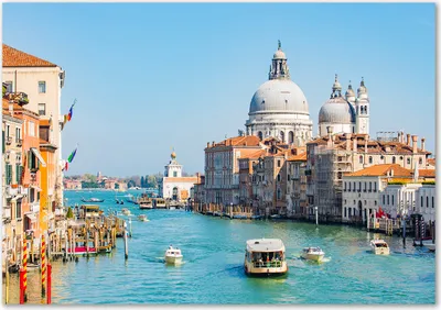 Produktbild von Tulup® Glas-Bild - 100 x 70 - Wandbild aus Glas - Wandkunst - Wandbild hinter gehärtetem Sicherheitsglas - Sehenswürdigkeiten & Architektur - Venedig Italien - Blau