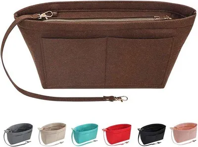 Produktbild von Medium Kaffeebraune Handtaschen Organizer mit mehreren Taschen
