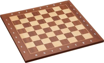 Produktbild von Philos Schachbrett Holz 55 mm Feld mit Randbeschreibung - Luxus Brettspiel