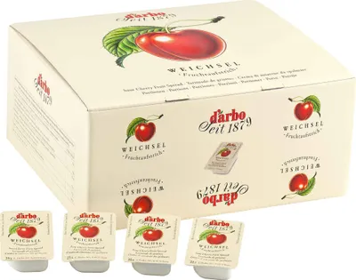 Produktbild von Darbo Weichsel (Sauerkirsch) Fruchtaufstrich 100 Portionen x 25g