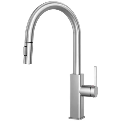 Produktbild von CECIPA MAX Wasserhahn Küche Ausziehbar Hochdruck Gebürstet Edelstahl, Küchenarmatur mit Brause 2 Strahlarten, Mischbatterie Küche mit 360° Drehung