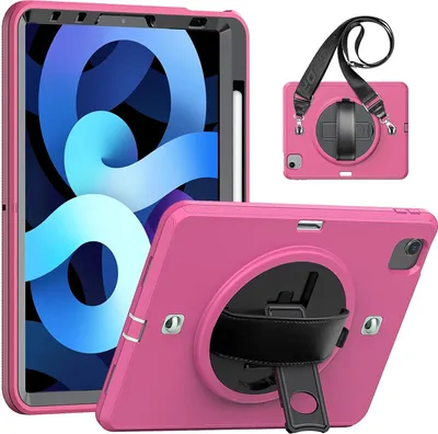 Produktbild von Tasche für iPad 6/5 9.7" mit Ständer und Schultergurt Pink
