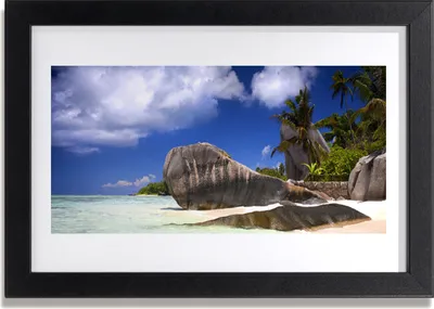 Produktbild von Bild 30x20 MDF-Rahmen Wandkunst Rock Beach Landschaft