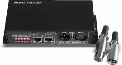 Immagine prodotto di Decoder LED DMX 512 fino a 4x4A 12V/24V per LED RGB/RGBW