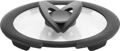 Image de Lagostina Ingenio 010244060116 Couvercle rond Noir, Transparent