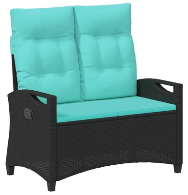 Immagine prodotto di Panchina da giardino vidaXL con cuscini 105 x 60 x 112 cm in acciaio