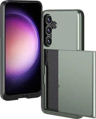 Produktbild von imoshion Backcover mit Kartenfach Samsung Galaxy S24 - Dunkelgrün