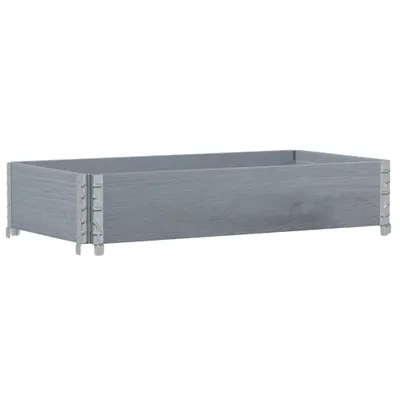 Immagine prodotto di Fioriera da Giardino Grigia 40x40x78 cm Legno Massello di Pino