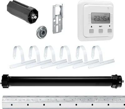 Produktbild von Komplett-Set | PE4 13/14-40 inkl. Doppelwippe | 13Nm = Zugkraft bis 36Kg | 40mm Achtkant Welle | Wellenlänge 150 | Rolladenmotor, Rolladenantrieb