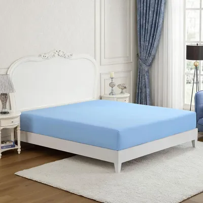 Obrázok produktu pre Priestorové obliečky, 160 x 200 cm, výška matraca do 28 cm, modré, polyester