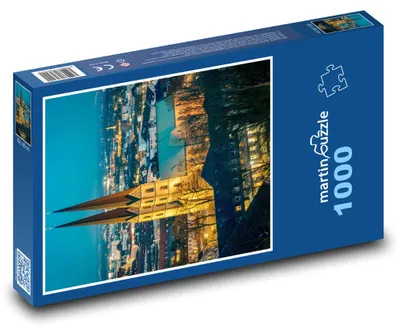 Obrázok produktu pre Puzzle 1000 Katedrála v nočnom meste - martinpuzzle