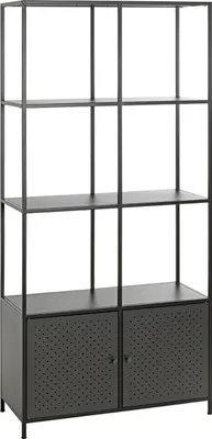 Produktbild von HAKU Möbel Bücherregal schwarz 80,0 x 37,0 x 176,0 cm