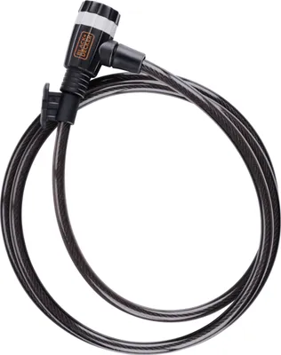 Produktbild von BLACK+DECKER Kabelschloss BXCHBL7002 Fahrradschloss Geeignet für Fahrrad, Motorrad und Roller Länge 180CM Temperaturen bis -20ºC Schwarz