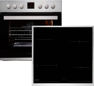Produktbild von Sharp - K-62D19IM0-EU - Einbau-Herdset - Ceran - Edelstahl