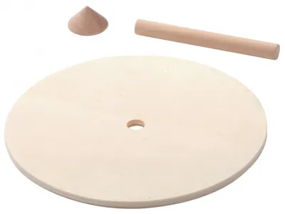Obrázok produktu pre EDUPLAY 120315 Spinning top s 10 diskami, Ø 15 cm, prírodný, 11 kusov (1 sada)