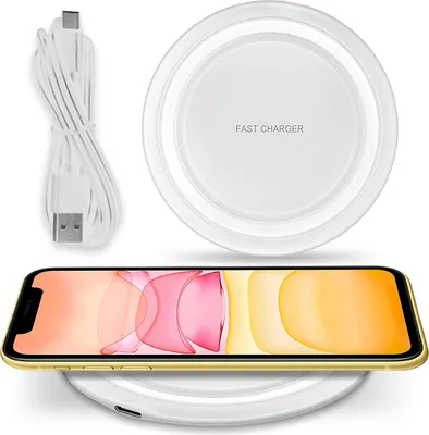 Produktbild von QI Wireless Ladestation für Apple iPhone 16 15 Kabellos Induktive Ladegerät 15W