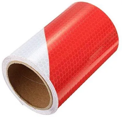 Immagine prodotto di Nastro di segnalazione con strisce riflettenti, rosso e bianco