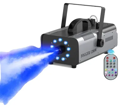 Obrázek produktu pro Generátor mlhy, výkon 1200 W, bezdrátové dálkové ovládání, zástrčka typu EU