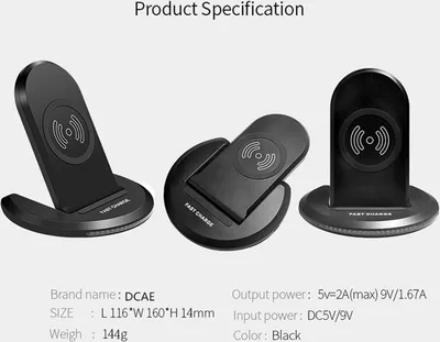 Produktbild von ELEGIANT U8 Wireless Charger Qi Induktive Ladegerät Kabellos Induktion Ladestation