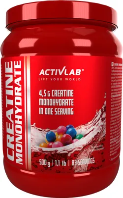 Produktbild von Activlab Creatine Monohydrate 500g Kreatin-Monohydrat - Kaugummi